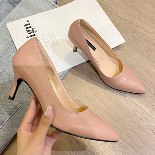  라블 스틸레토 펌프스 여성힐 7cm