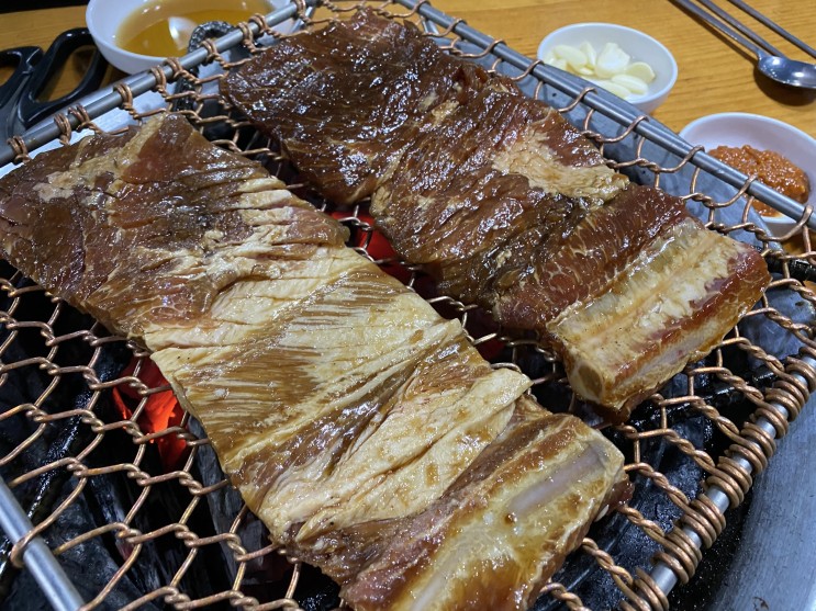 고강동 맛집 돼지갈비 홍천참숯화로구이 가족외식 고기집