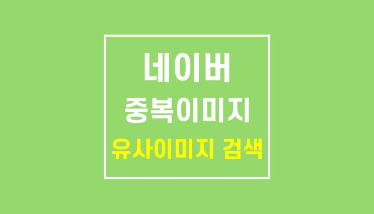 네이버 이미지 검색: 유사 중복 사진 찾기 네이버 이미지 검색: 유사 중복 사진 찾기
