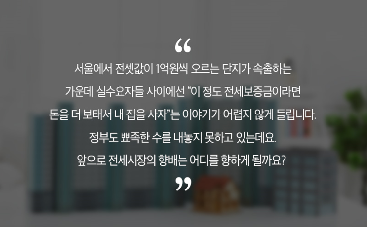  [시장분석]전세보증금에 보태 집사자~노도강이 심상치 않은 이유는?