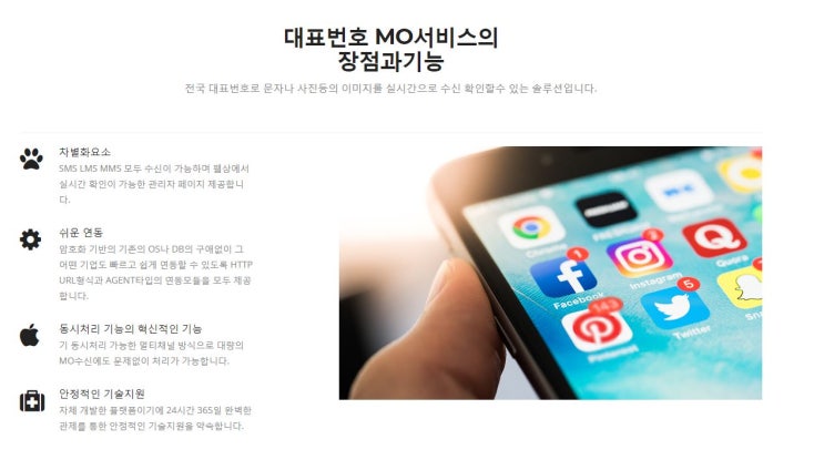  인터넷전화 문자수신 서비스