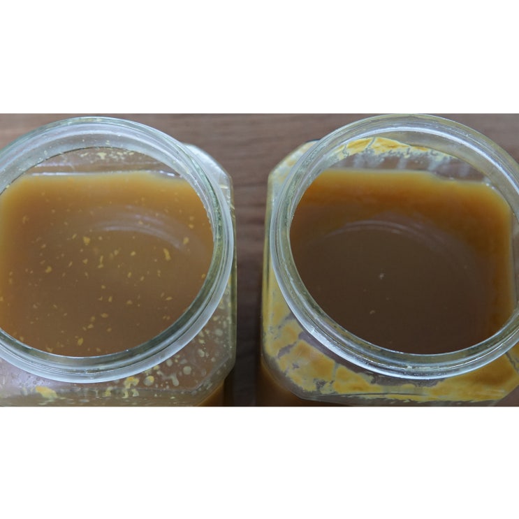  생강청(생강착즙청)과 생강고의 맛 차이