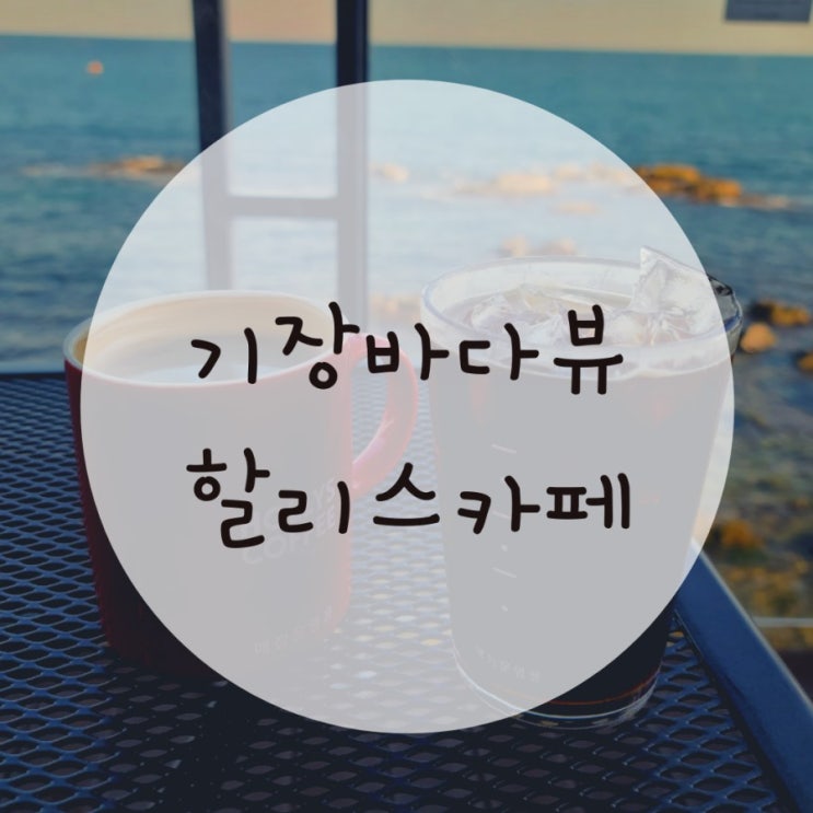 기장바다뷰카페 할리스커피 조용한카페 기장바다뷰카페 할리스커피 조용한카페