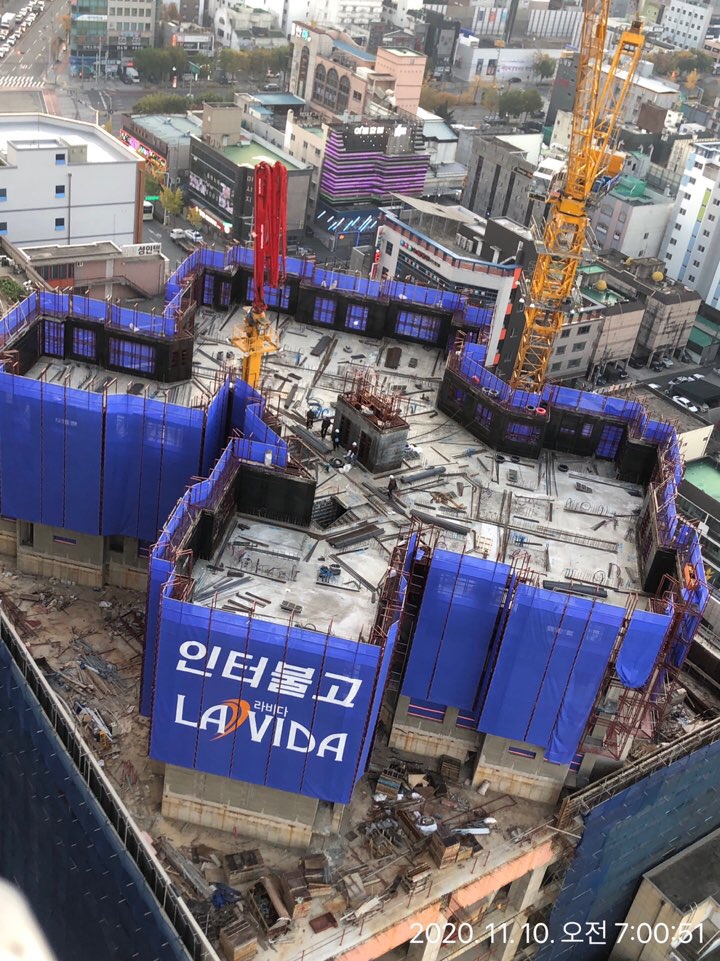  장기동인터불고라비다 최근 공사현장