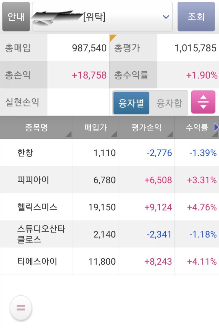  2020년11월09일 시스템트레이딩 일지!