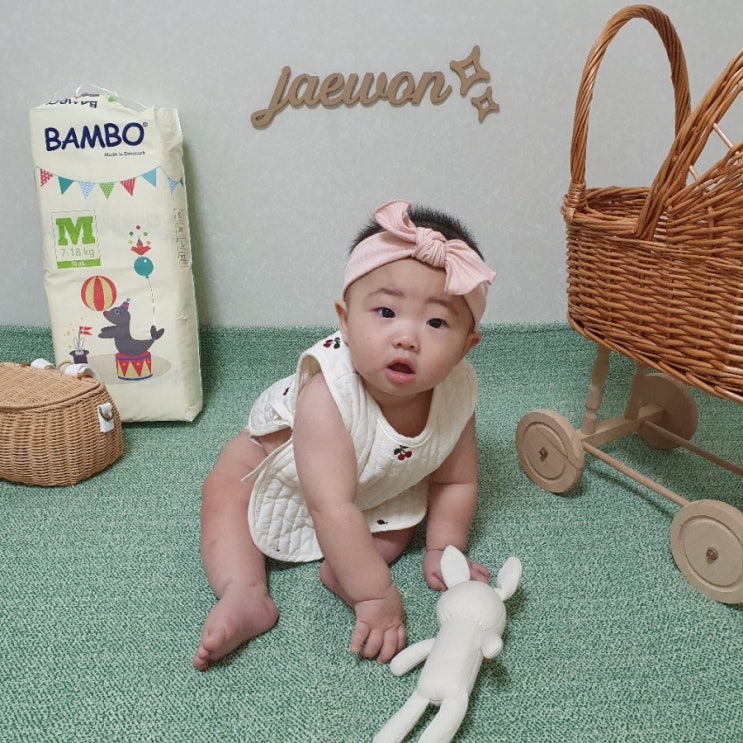  친환경 기저귀, 통기성 좋은 밤보 서커스 기저귀 사용 후기-!