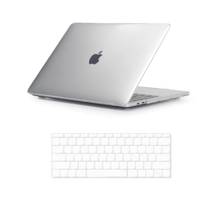 뉴비아 맥북용 키스킨 투명 + 크리스탈 하드케이스 투명 맥북에어13 A1466, 혼합 색상, 1세트