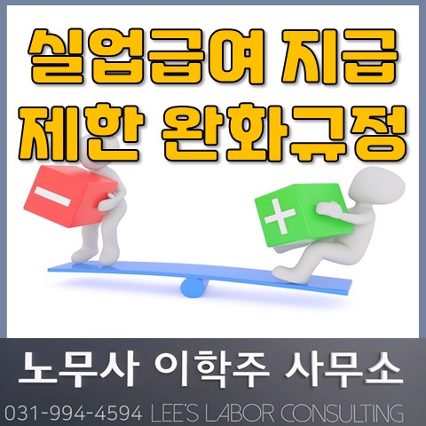 실업급여 부정수급 지급제한 완화규정 (일산 노무사, 장항동 노무사)