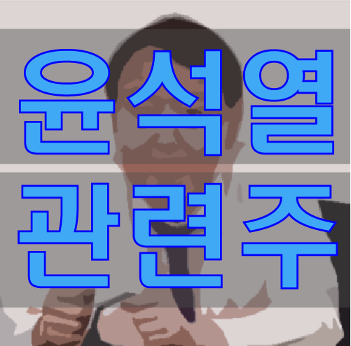 대선 후보 지지율 1위 윤석열 관련주