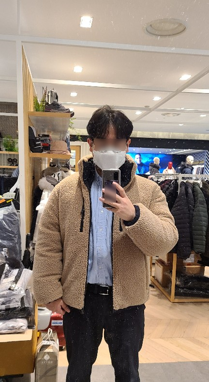  블랙야크 숏패딩 한 벌이 어느 순간 뽀글이로 변하네
