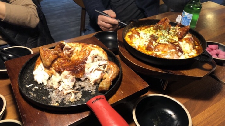  부천 치킨맛집 신중동 그리디스치킨에서 누룽지통닭 먹기