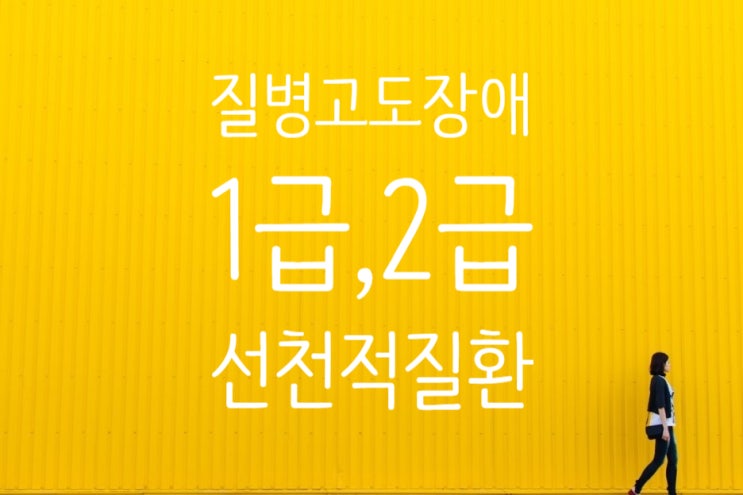 질병고도장애(1급,2급), 질병중증장애(1급,2급,3급) 감각신경성 난청(청력소실) 누난증후군 2급분쟁!