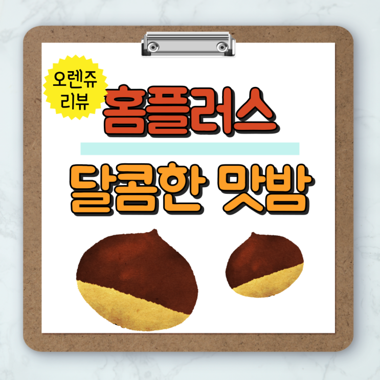 [홈플러스 달콤한 맛밤]맛있고 가성비 좋은 홈플러스 '달콤한 맛밤(달콤하고 맛있는 밤)'