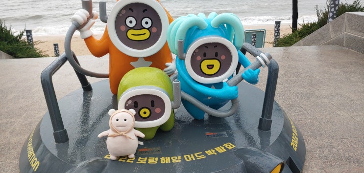  대천해수욕장의 낮과 밤