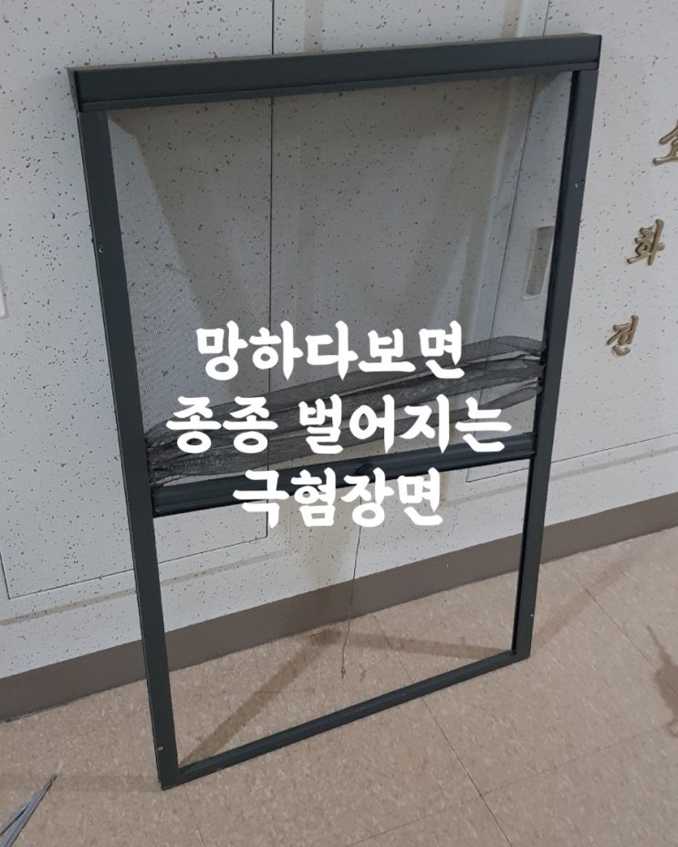 [극혐주의]롤방충망 수리하다보면 종종 볼수있는 극혐장면 소개드려유