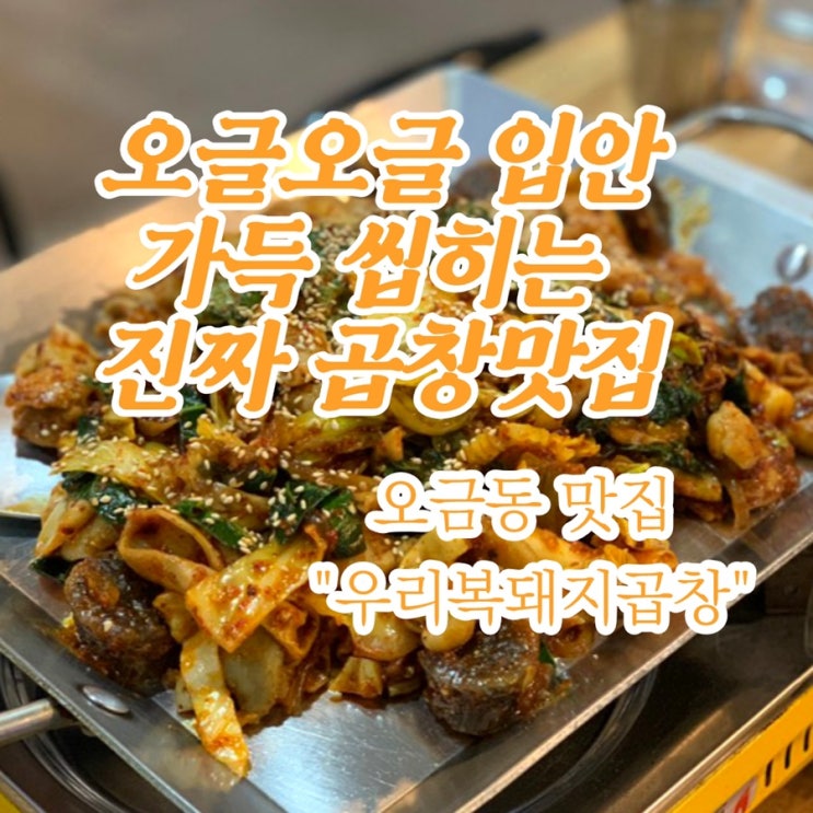  가락동에는 진성한우곱창만 있는 줄 알았지? - 가락동 돼지곱창 맛집 복돼지 우리곱창(오금역맛집)