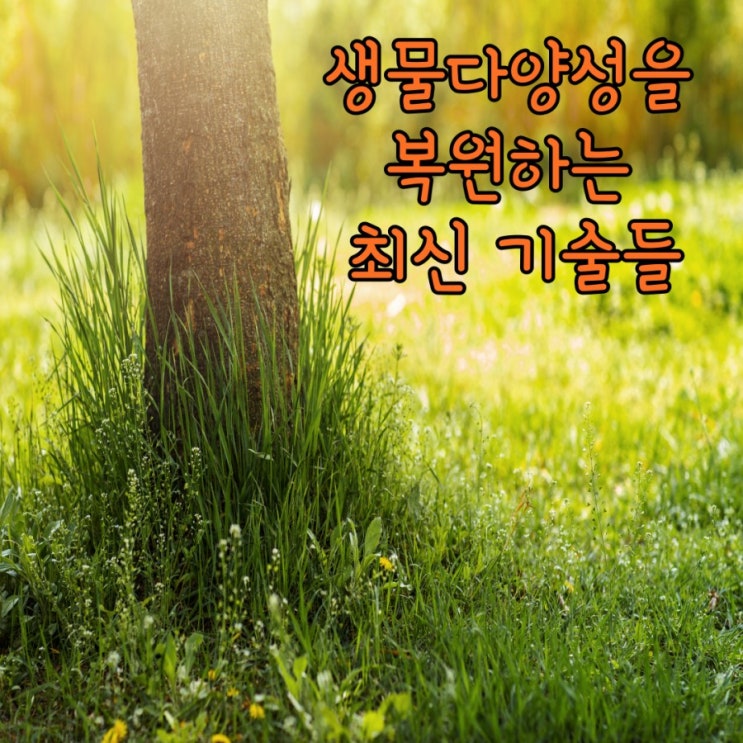  생물다양성을 복원하는 최신 기술들
