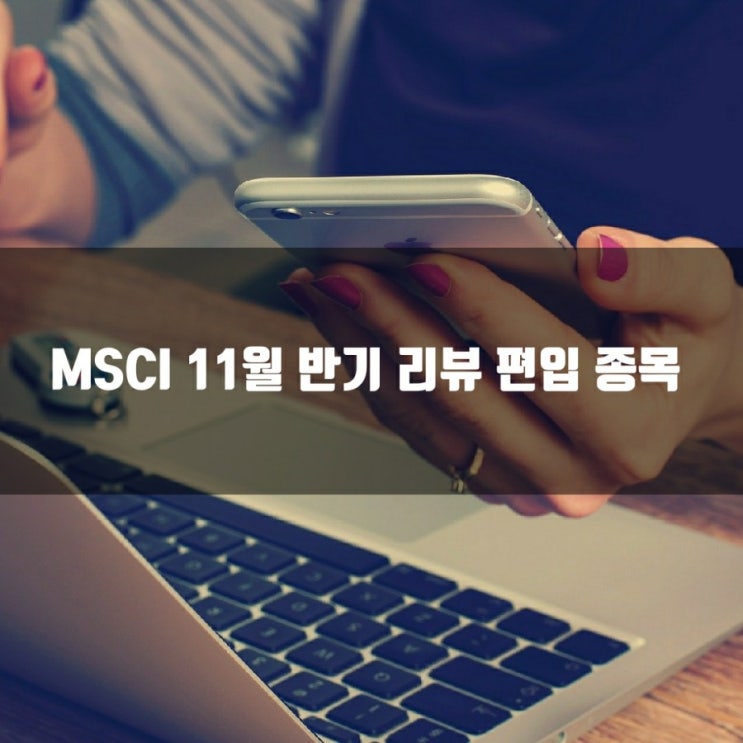  MSCI 편입 11월 발표 반기 리뷰 SK바이오팜, SK케미컬, 두산 중공업