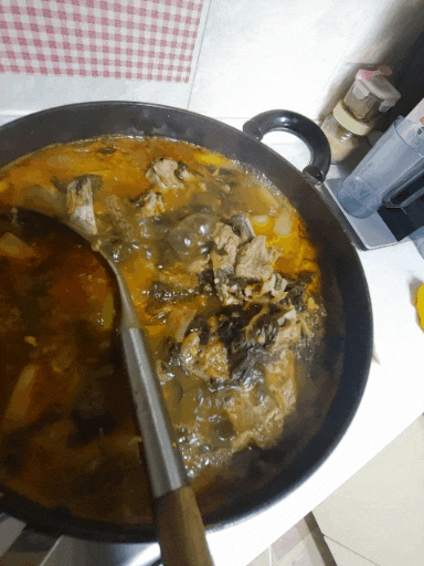 쌀쌀하니 진한국물요리 간단레시피 시래기 등뼈감자탕