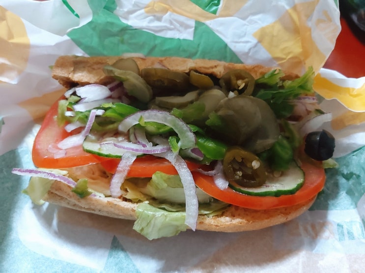 상왕십리 센트라스 써브웨이 쉬림프 샌드위치 30cm 가격 & 맛 조합