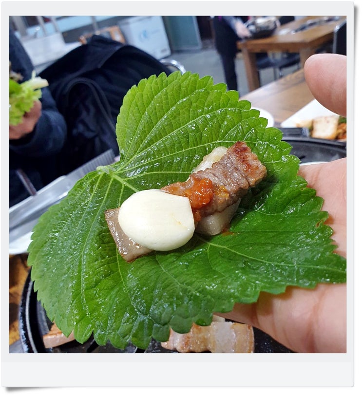  구미 와촌식육식당에서 삼겹살로 배 채웠네요