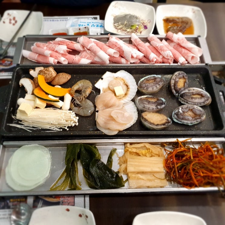  전복과  관자와  차돌의 만남/어부의밥상(청라점)