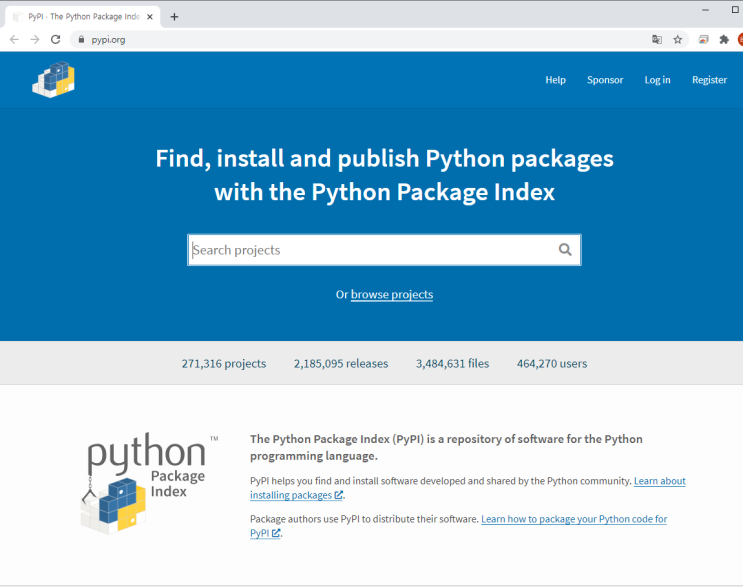 파이썬 pip으로 PyPI(Python Package Index) 내 패키지 및 모듈 설치하기 - pip install 명령어