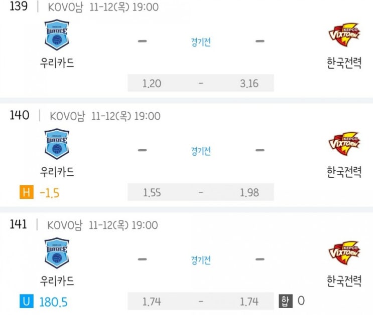 2020.11.12 KOVO 프로배구 우리카드 한국전력 2020.11.12 KOVO 프로배구 우리카드 한국전력