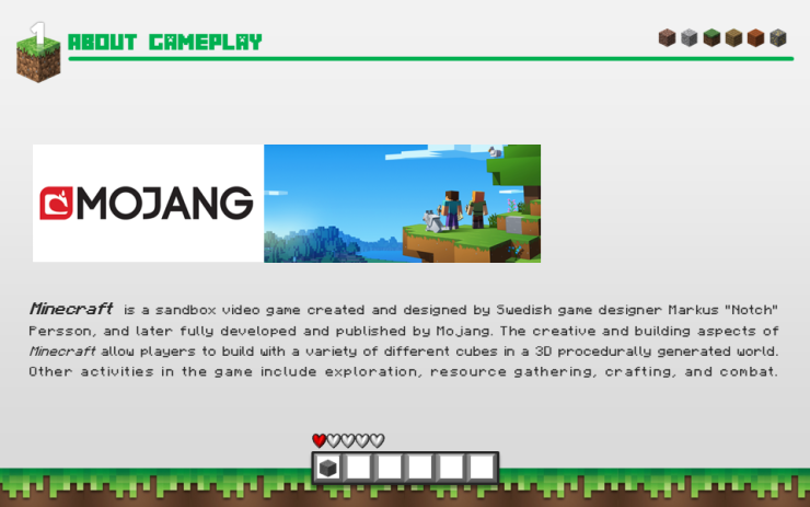 30_마인크래프트 PPT 템플릿 / 마크 PPT 템플릿 / Minecraft PPT 템플릿 / 게임 PPT 템플릿 / 무료 ...