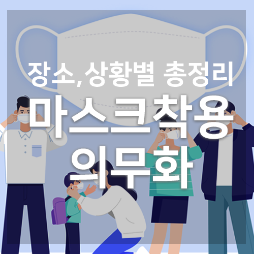  마스크착용의무화 -장소,상황별 예외 총정리 (미착용시 과태료10만원)