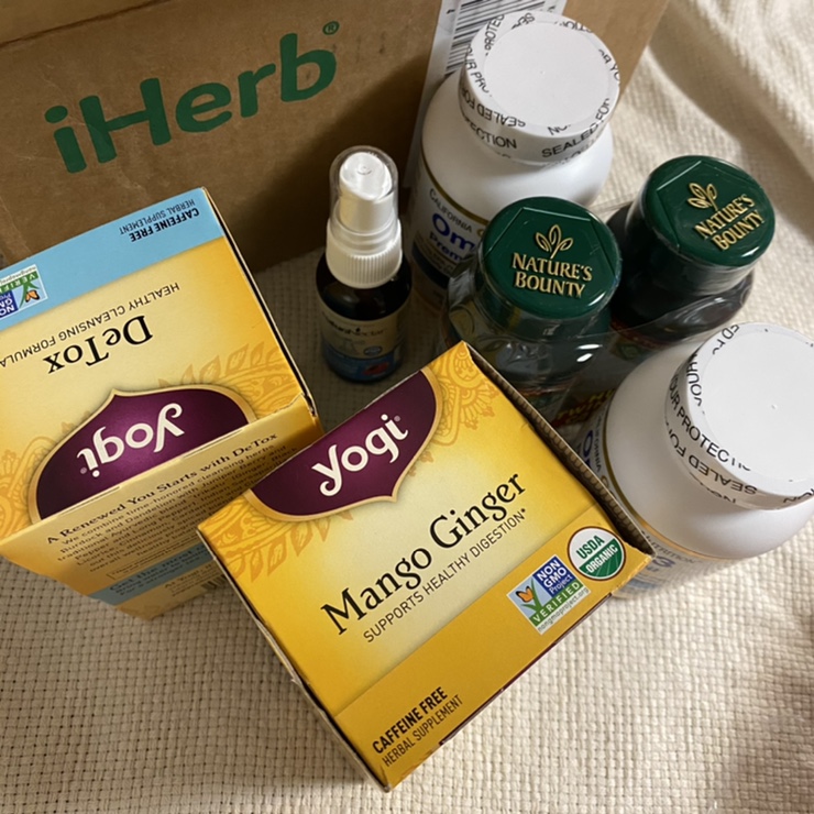  아이허브:yogi tea,구강스프레이,유산균,오메가3