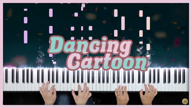 [볼빨간사춘기 - Dancing Cartoon] 포핸즈/듀엣 피아노커버 악보 다운로드