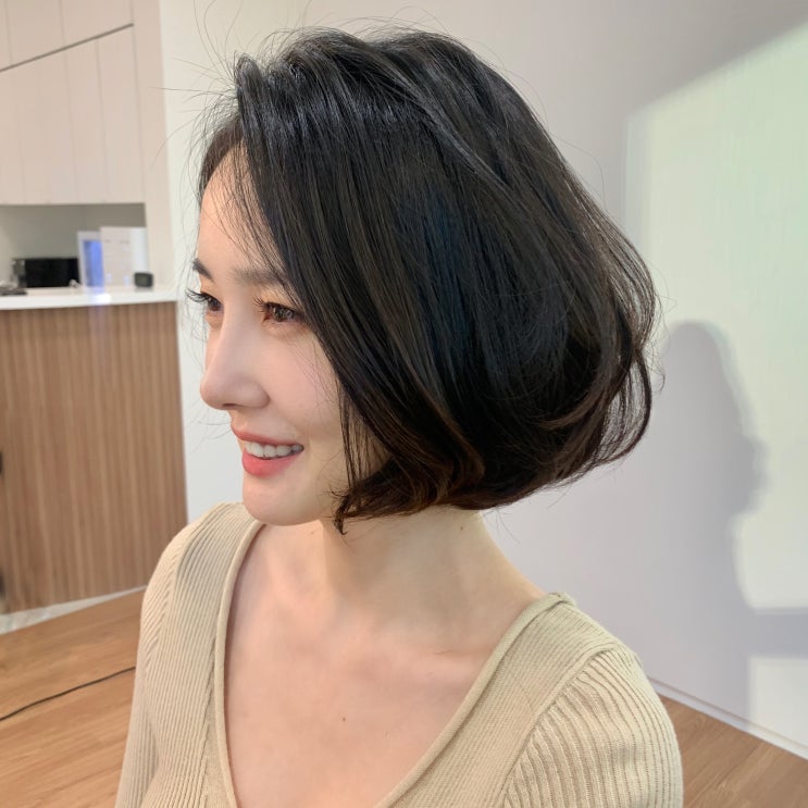  공덕미용실 단발C컬펌ː아이벨르팜므 남진영부원장