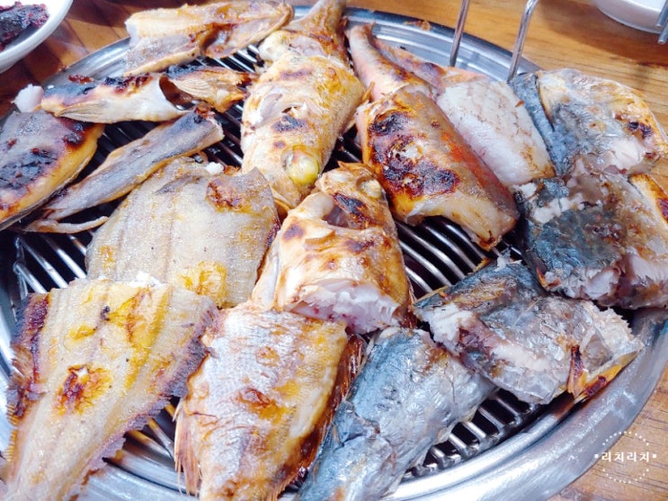  속초 생선구이 동명항 교동 함가네생선구이 오징어순대