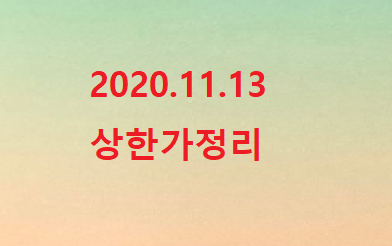 --11월13일 상한가정리-- --11월13일 상한가정리--