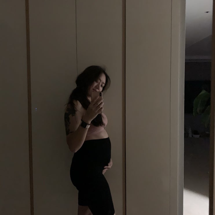  임신 일상 19주-22주 태동을 느끼다, 체끼, 자세불편..