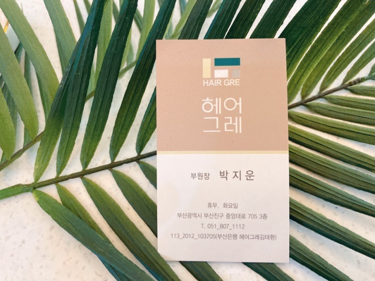  서면 미용실 추천 '헤어그레’에서 가을염색했어요.