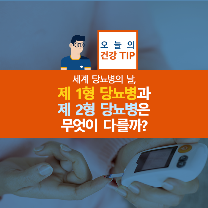 세계 당뇨병의 날, 제 1형 당뇨병과 제 2형 당뇨병은 무엇이 다를까?