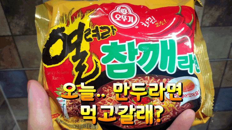 오늘 야식으로 만두라면 먹고 갈래? (열려라참깨라면, 바오미 만두)