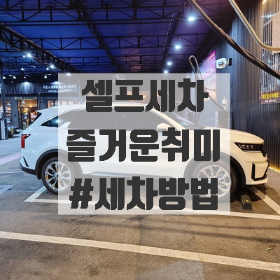  셀프세차 방법 글 하나로 마스터