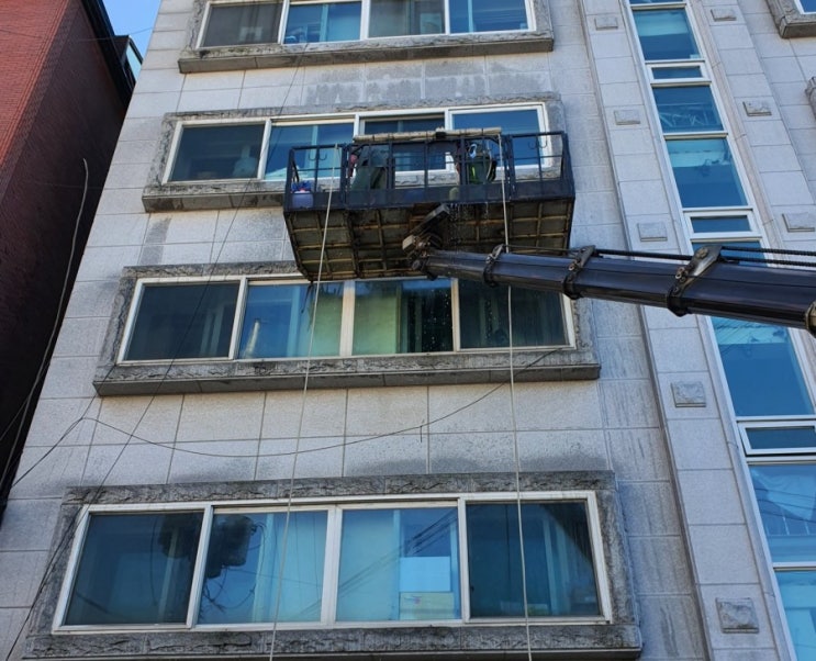  가평 화강석 건물외벽청소 현장