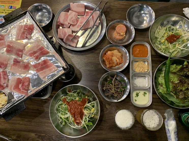  산본맛집] "칠보삼겹살" 냉동삼겹살 + 볶음밥! 산본삼겹살