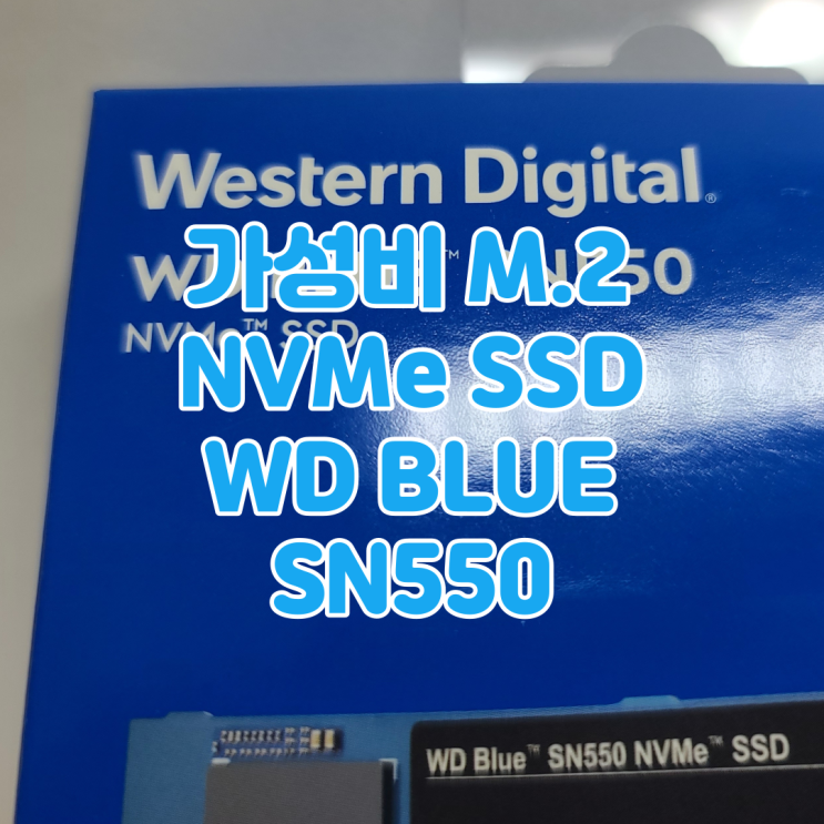  푸른색이 돋보이는 가성비 M.2 NVMe SSD, Western Digital WD BLUE SN550 SSD