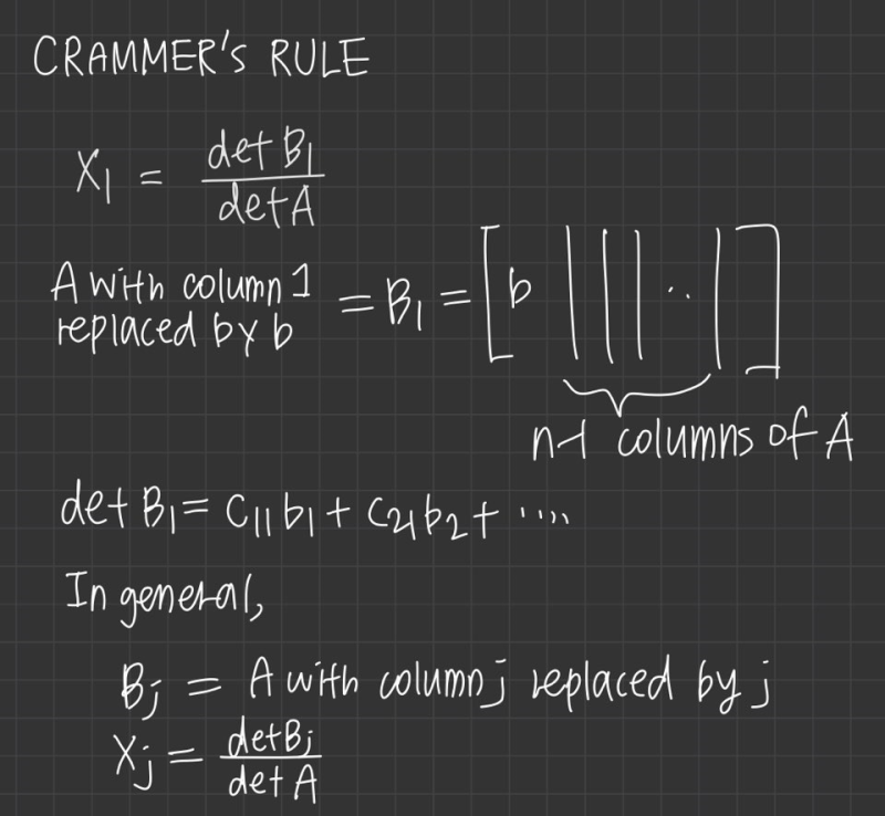 [선형대수학] 20. Cramer's Rule, Inverse Matrix, and Volume : 네이버 블로그
