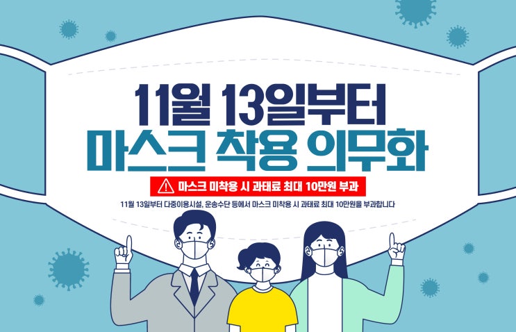  마스크를 거부하는 우리 아이도 마스크 착용 의무화 과태료 부과 대상일까