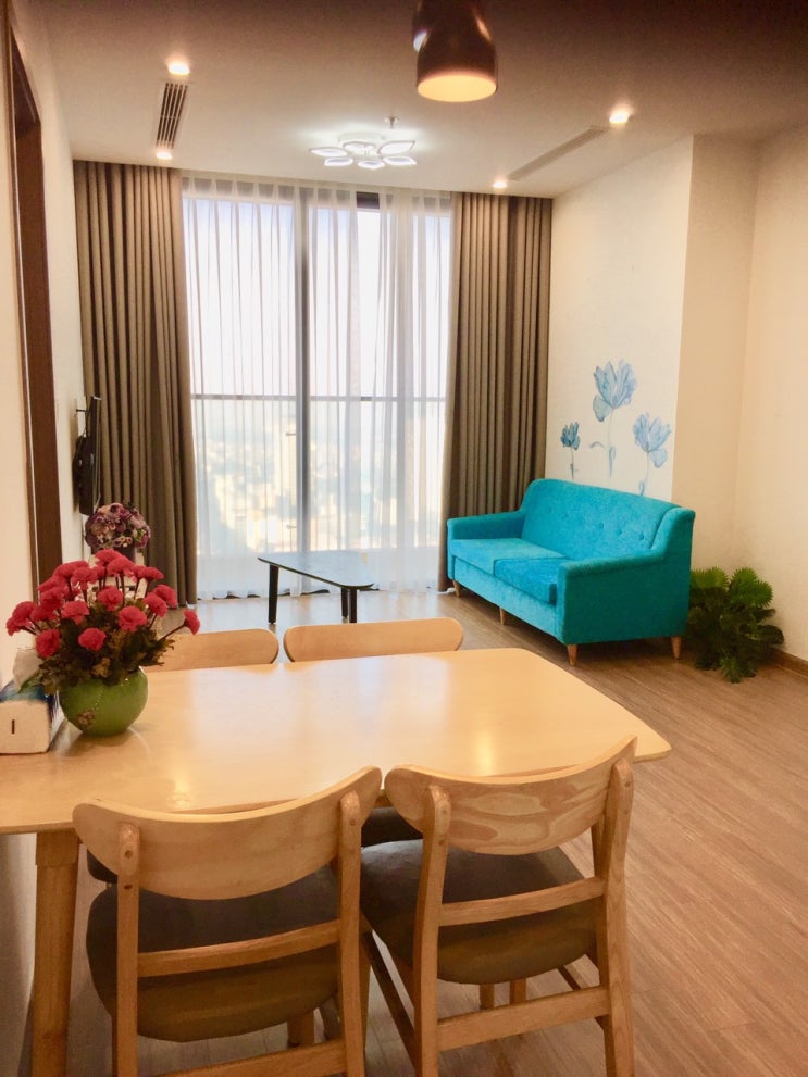  [ 하노이 아파트 임대] 스카이레이크 2룸-풀옵션- 이쁜 집-싼 집- S3동-1600만동 - 0968650193