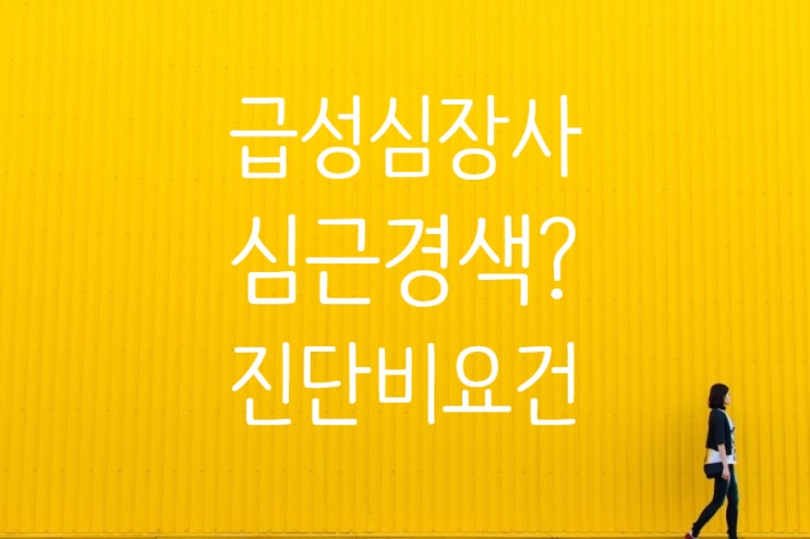  급성심장사 심근경색 추정 사체검안서만 발급 부검 미실시한 경우 진단비?