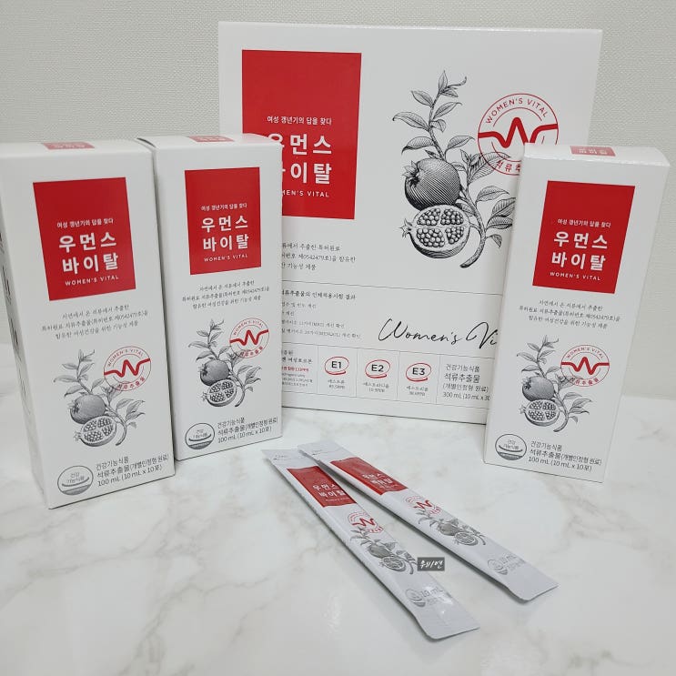  여성갱년기영양제 [우먼스바이탈] 석류추출물 하루한포