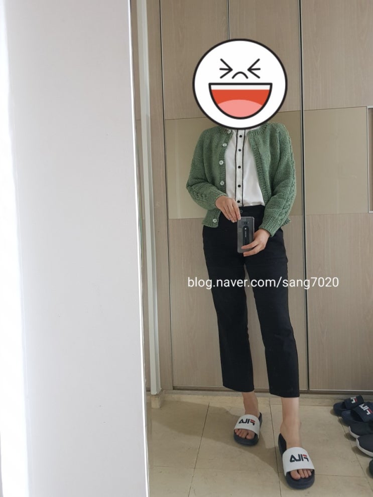  (직장인 2주만에)내맘대로 탑다운 가디건 뜨기 완성!