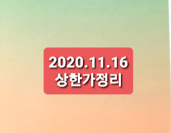 2020.11.16 상한가정리